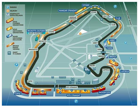 F1 | Il circuito di Silverstone, GP Gran Bretagna 2011