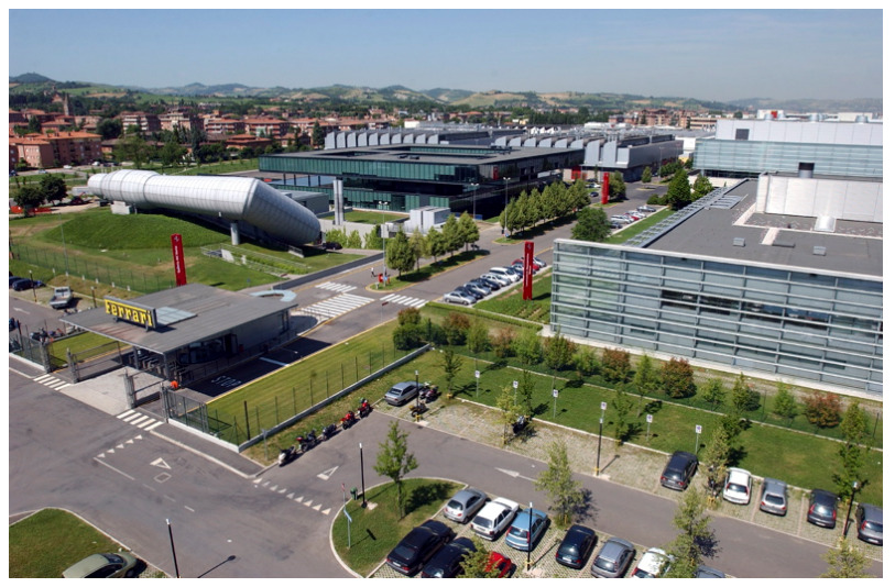 Ferrari fabbrica Maranello Veduta aerea