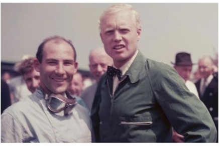 Mike Hawthorn con Sterling Moss 1954