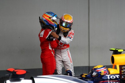 Alonso Hamilton German Grand Prix, Nurburgring, Germany 22-24 July 2011