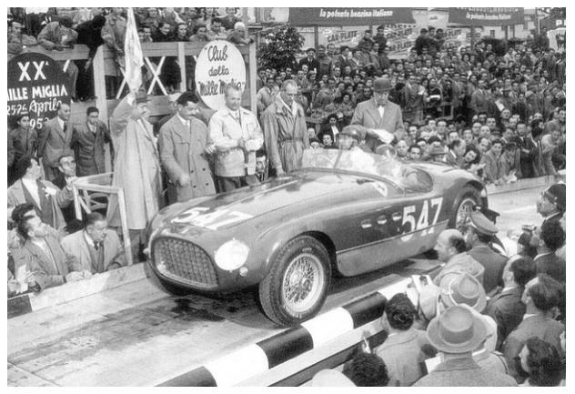 marzotto ferrari millemiglia 1953 primo assoluto