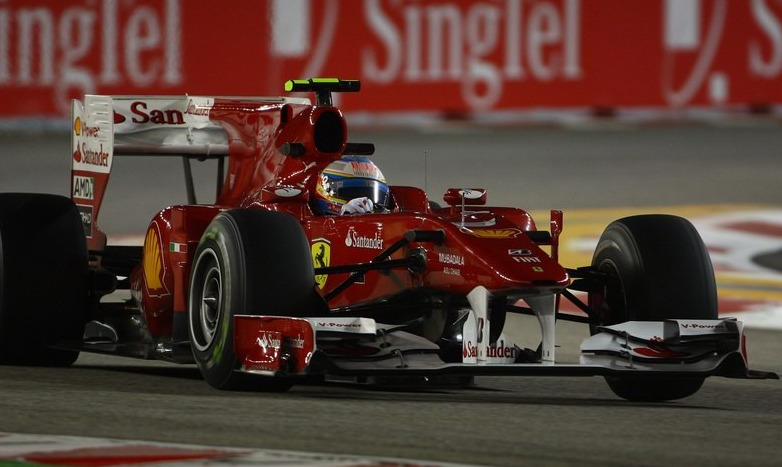 Alonso Ferrari Singapore 2010