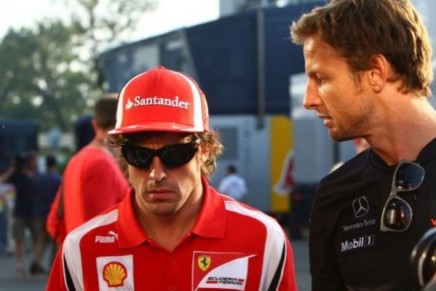 Jenson Button Fernando Alonso