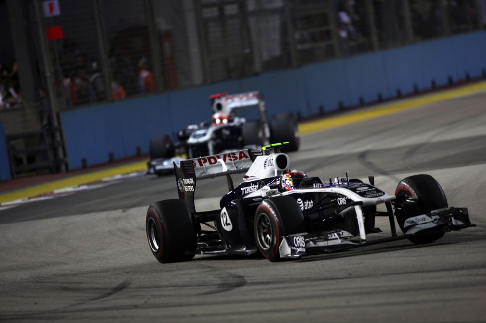 F1| GP Singapore 2011: Maldonado soddisfatto delle prestazioni della Williams