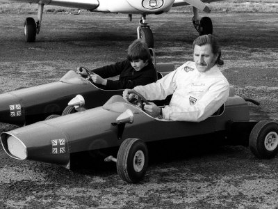 Graham e Damon Hill aerodromo anni 60