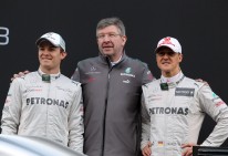 Rosberg, Brawn, Schumacher