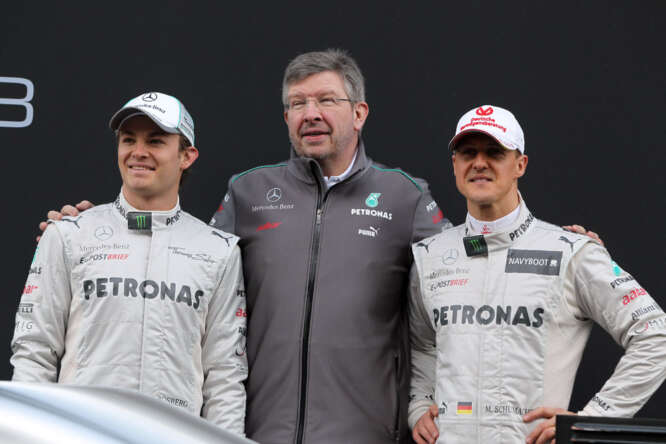 Rosberg, Brawn, Schumacher