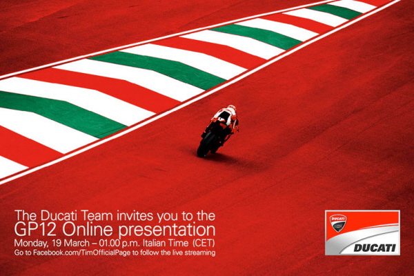 MotoGp | Ducati GP12, presentazione su Facebook!