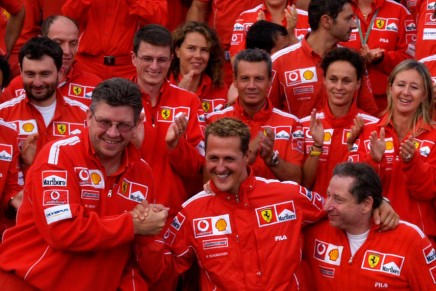 M Schumacher R Brawn J Todt