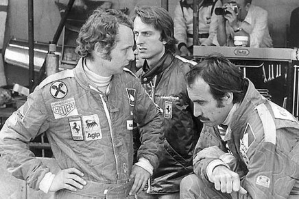 Regazzoni Lauda e Montezemolo