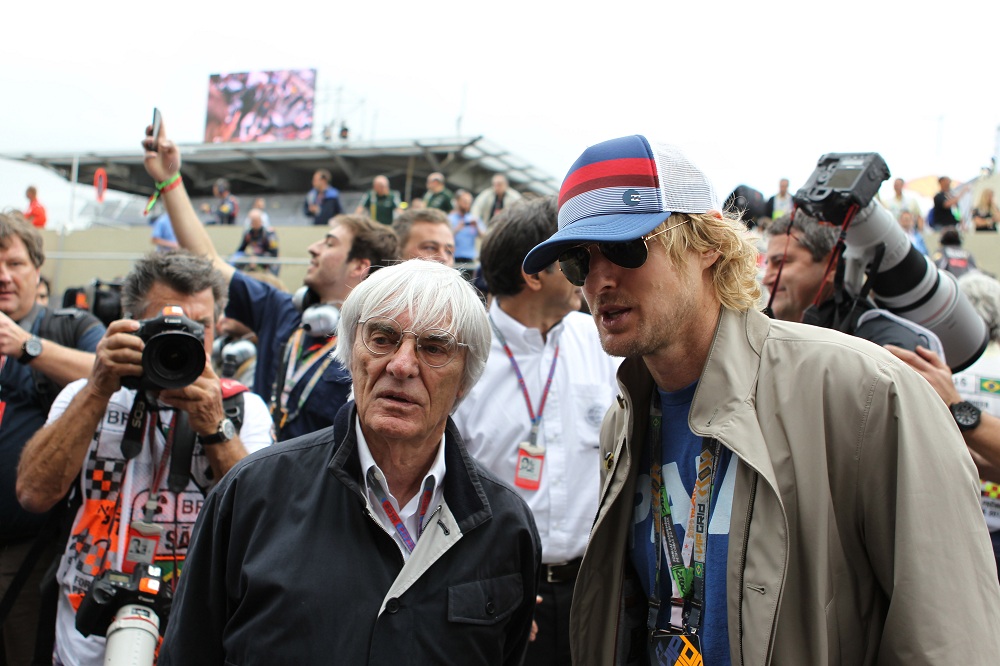 Ecclestone e Owen Wilson