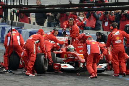 Motor Show Bologna, Italy SCUDERIA FERRARI F1 PIT STOP 7 Decembe