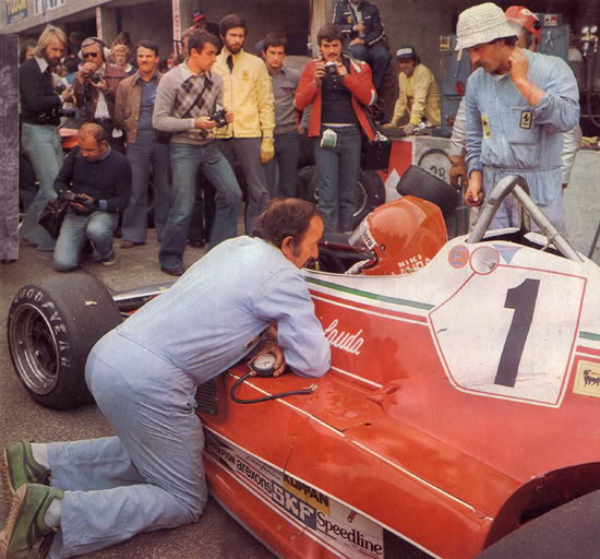 Niki Lauda Ferrari 312 T2 Monza 1976