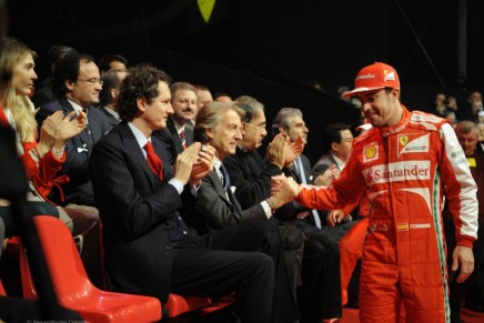 Alonso Montezemolo Elkann Marchionne Maranello 2013