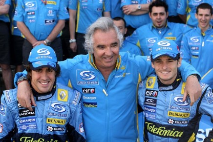 Alonso Briatore Fisichella Malesia 2006