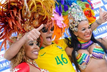 MotoGp | Valentino Rossi al Carnevale di Rio