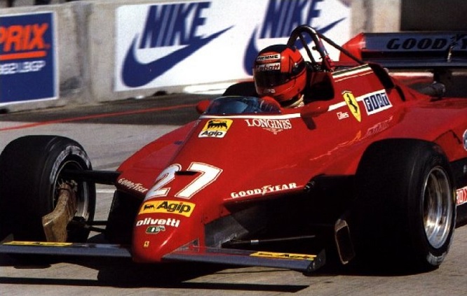 Gilles Villeneuve Ferrari 126 C2 Long Beach 1982