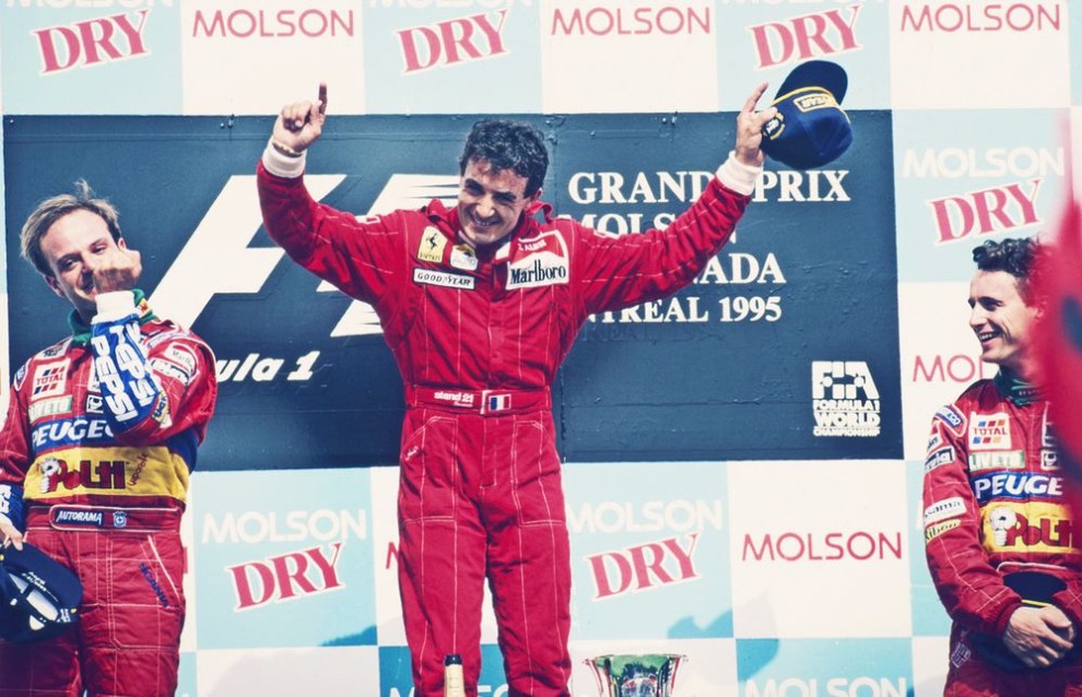 Alesi podio gp canada 1995