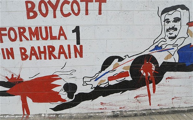 Bahrain - Graffito anti GP