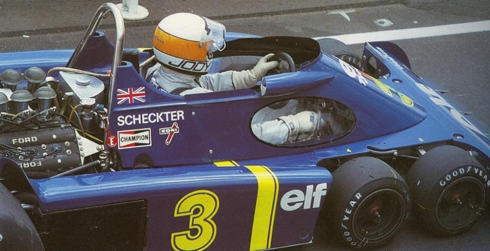 Tyrrell P34 Jody Scheckter 1976 particolare abitacolo