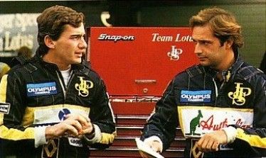 Elio De Angelis e Ayrton Senna 1985 Louts