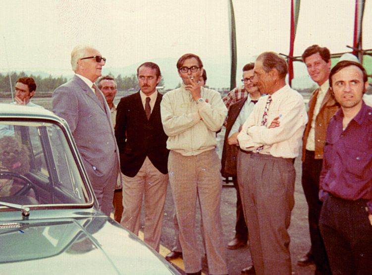 Gian Paolo Dallara e Enzo Ferrari