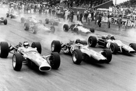 GP Gran Bretagna 1967 Silverstone partenza