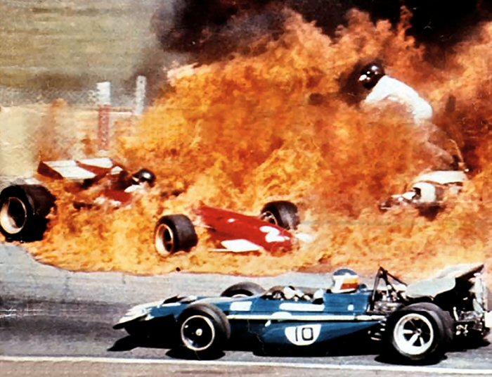 Jacky Ickx Ferrari 312B incidente Jarama Spagna 1970