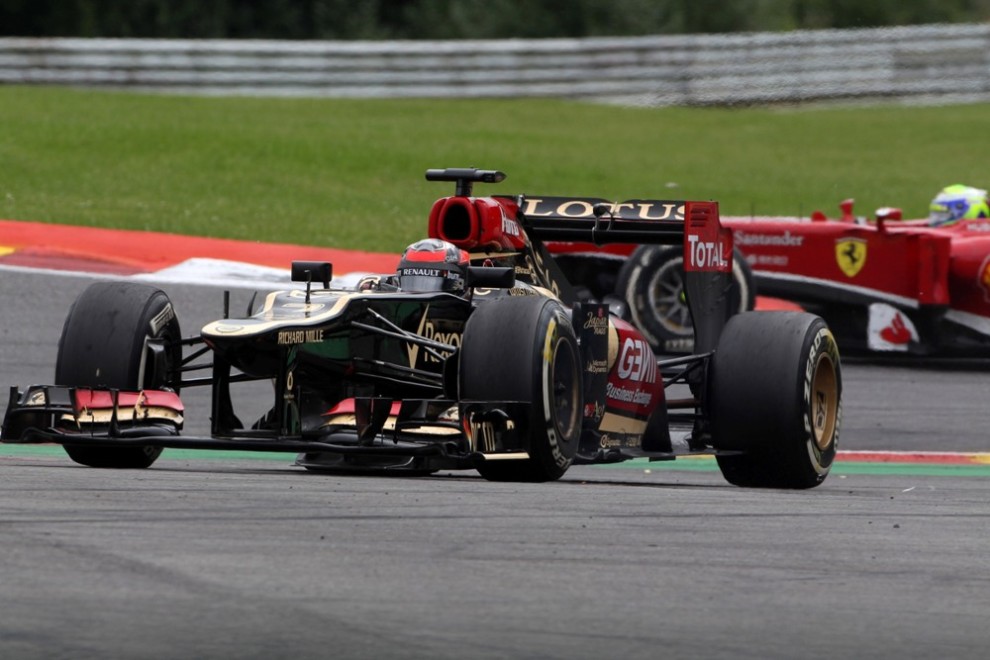 25.08.2013-  Race, Kimi Raikkonen (FIN) Lotus F1 Team E21 retires from the race