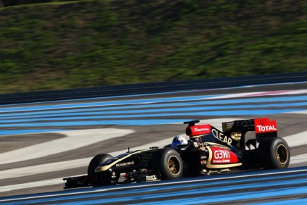 Alex Fontana Test Lotus F1 Le Castellet