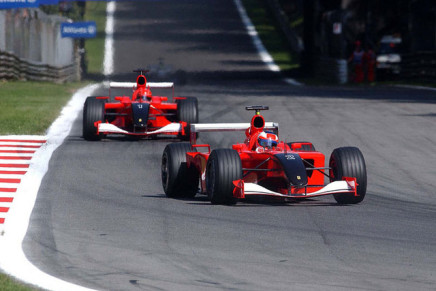 Barrichello Schumacher Monza 2001