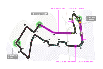 GP Singapore Map Circuit