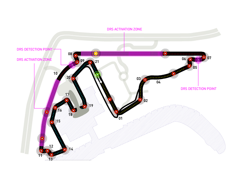 GP Abu Dhabi Map Circuit