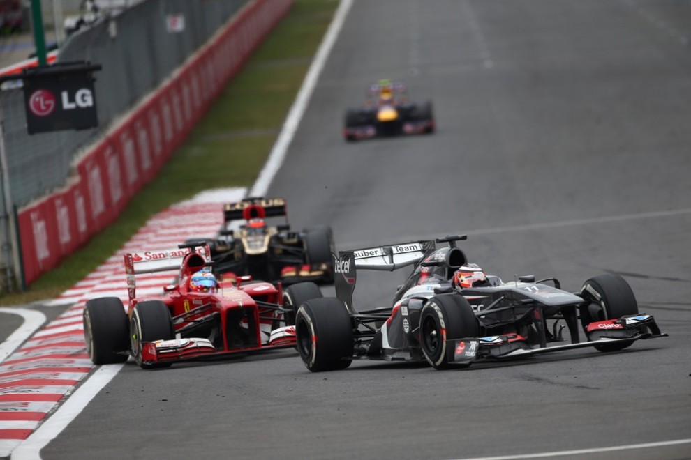 06.10.2013- Race, Nico Hulkenberg (GER) Sauber F1 Team C32