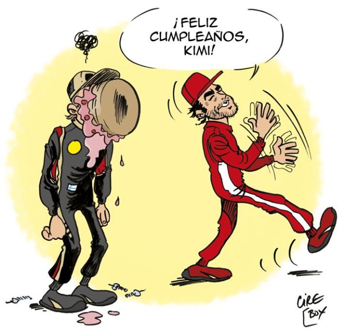 F1 | Lotus: vignetta ironica (e velenosa) per i 34 anni di Kimi