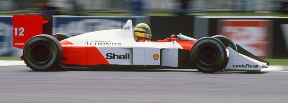 Ayrton Senna McLaren MP4-4 esposta a Imola 2014