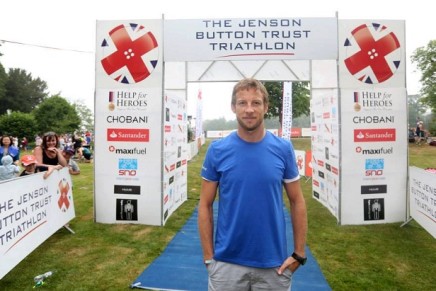 jenson button triathlon 2013