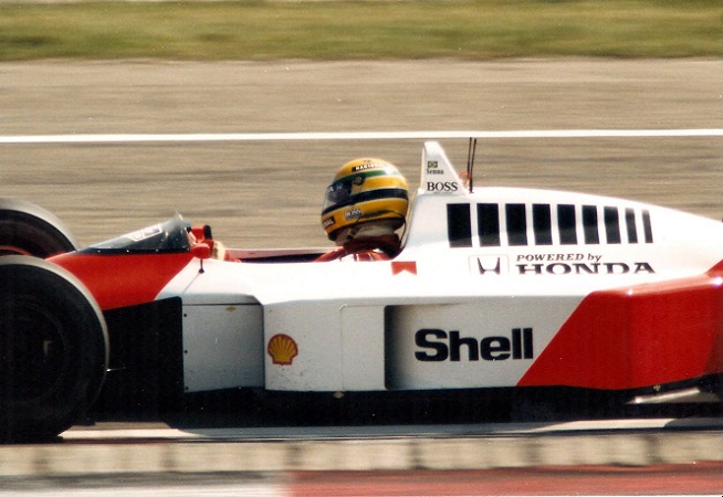 Ayrton Senna Hockenheim 1988 primo piano