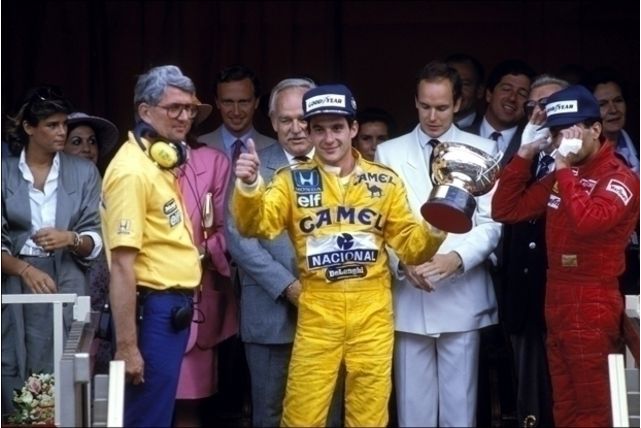 Ayrton Senna podio GP Monaco 1987
