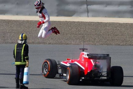 Chilton salto Marussia Bahrain