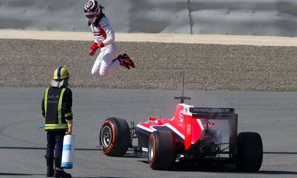 Chilton salto Marussia Bahrain