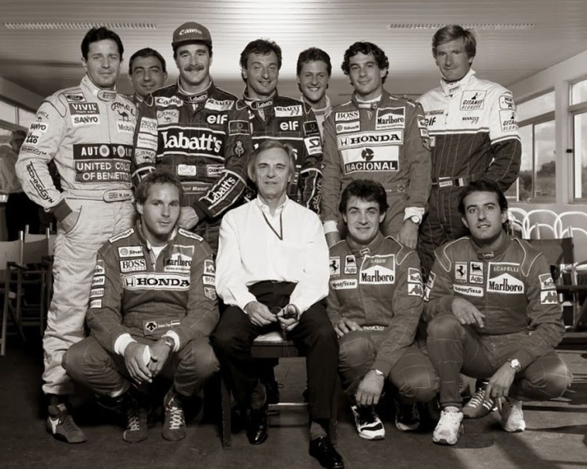 Ecclestone Mansell Alboreto Senna Berger Patrese Schumacher Brundle Alesi Capelli - Copy