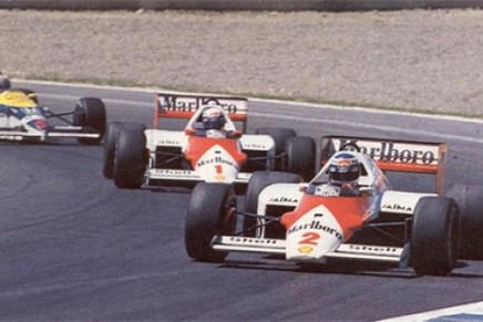 Gp Spagna 1986 Rosberg Prost e Mansell