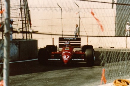 Michele Alboreto Ferrari GP Detroit 1988