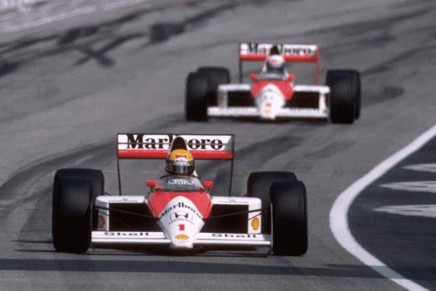 Senna Prost McLaren Imola 1989