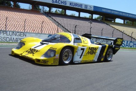 Porsche 956 di Ayrton Senna esposta a Imola 2014