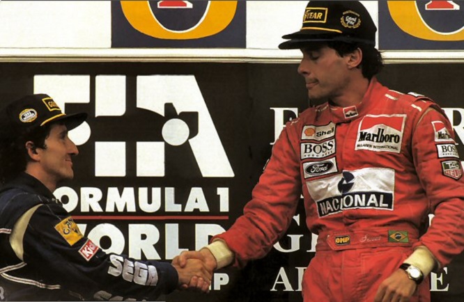 Prost e Senna podio Adelaide 1993