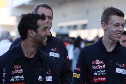 Ricciardo e Kvyat Austin 2013