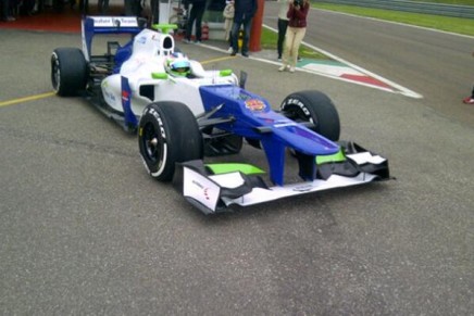 Simona De Silvestro Sauber C31 box Fiorano 2014