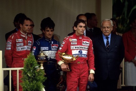 senna berger alesi Monaco 1990